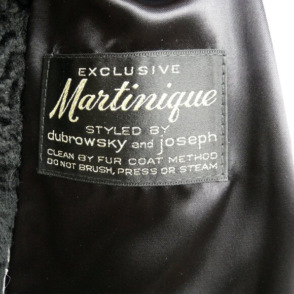 Vintage Dubrowsky & Joseph faux fur Persian / curly lamb coat / jacket, SM-MED - Picture 7 of 10